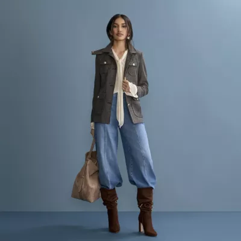 Worthington Jo Faux Suede Bucket Bag