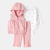 Carter's Baby Girls 3-pc. Pant Set