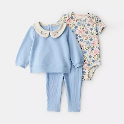 Carter's Baby Girls 3-pc. Pant Set