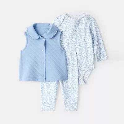 Carter's Baby Girls 3-pc. Pant Set