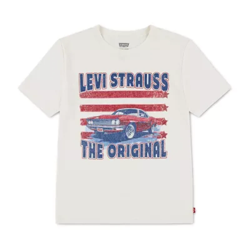 Levi's® Big Kid Boys Crew Neck Short Sleeve Regular Fit Graphic T-Shirt