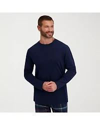 Hanes Mens Crew Neck Long Sleeve 2-pc. Pajama Sets