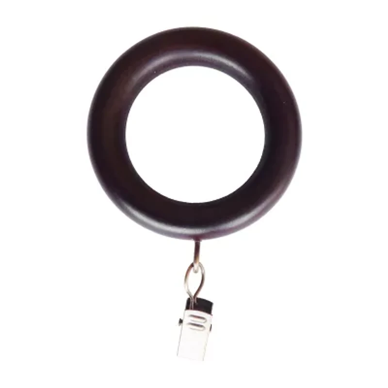 Lumi Home Furnishings Wood 7-pc. Curtain Rings