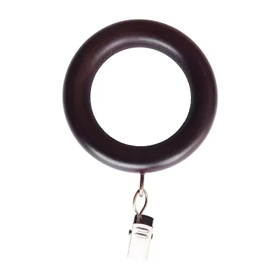 Lumi Home Furnishings Wood 7-pc. Curtain Rings