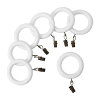 Lumi Home Furnishings Wood 7-pc. Curtain Rings