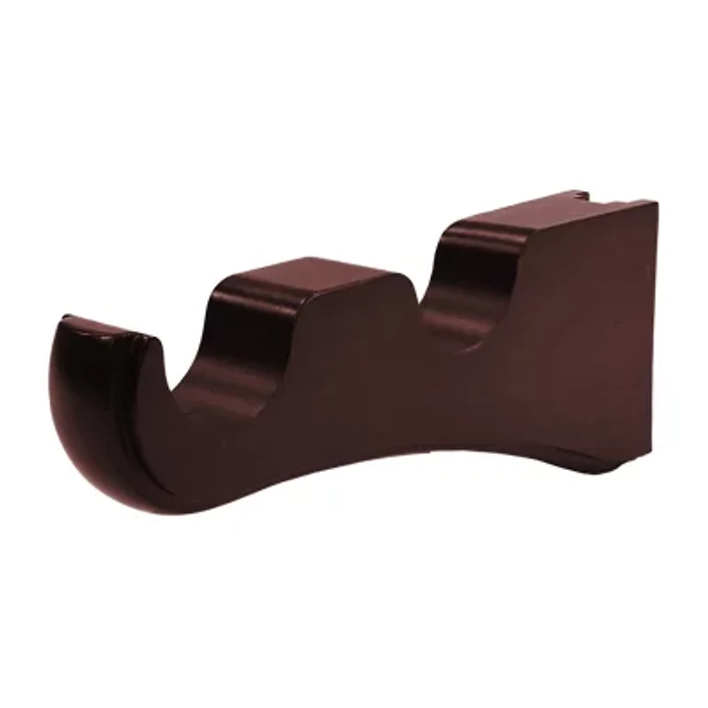 Lumi Home Furnishings Wood Double 3-pc. Curtain Rod Brackets