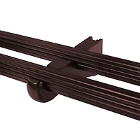 Lumi Home Furnishings Wood Double 3-pc. Curtain Rod Brackets