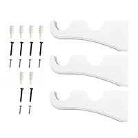 Lumi Home Furnishings Wood Double 3-pc. Curtain Rod Brackets