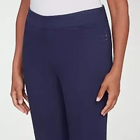 Alfred Dunner Saratoga Springs Womens Straight Pull-On Pant