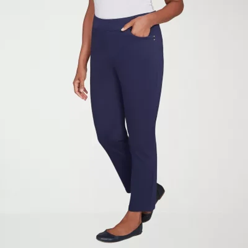Alfred Dunner Saratoga Springs Womens Straight Pull-On Pant