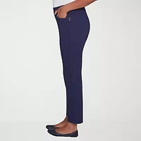 Alfred Dunner Saratoga Springs Womens Straight Pull-On Pant