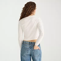 AEROPOSTALE Womens Juniors Crew Neck Long Sleeve T-Shirt