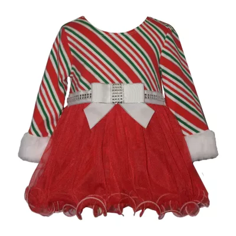 Bonnie Jean Baby Girls Long Sleeve Tutu Dress