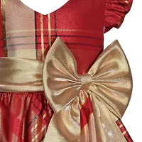 Bonnie Jean Big Kid Girls Short Sleeve Flutter Fit + Flare Dress