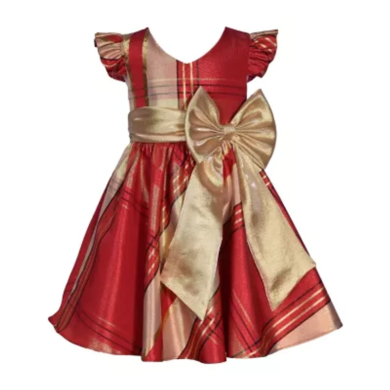 Bonnie Jean Little & Big Kid Girls Short Sleeve Flutter Fit + Flare Dress