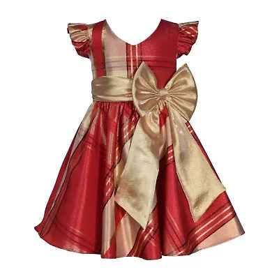 Bonnie Jean Little & Big Kid Girls Short Sleeve Flutter Fit + Flare Dress