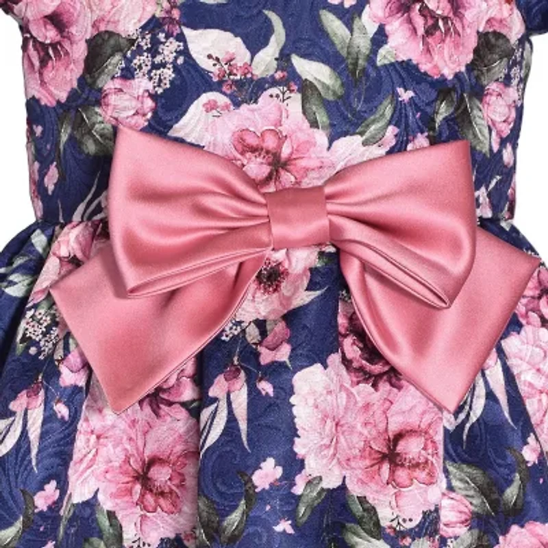 Bonnie Jean Little & Big Kid Girls Short Sleeve Puffed A-Line Dress