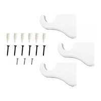 Lumi Home Furnishings Wood 3-pc. Curtain Rod Brackets