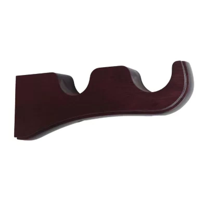 Lumi Home Furnishings Wood Double 2-pc. Curtain Rod Brackets