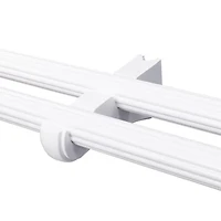 Lumi Home Furnishings Wood Double 2-pc. Curtain Rod Brackets