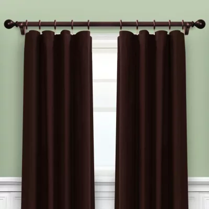 Lumi Home Furnishings Wood 1 3/8 Curtain Rod