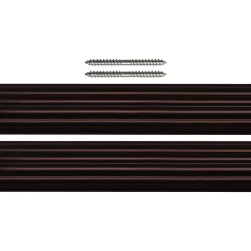 Lumi Home Furnishings Wood 1 3/8 Curtain Rod