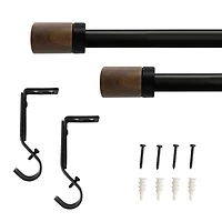 Lumi Home Furnishings Maple Cylinder 3/4 Curtain Rod