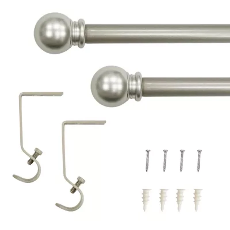 Lumi Home Furnishings Ball 5/8 Curtain Rod