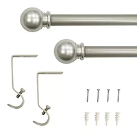 Lumi Home Furnishings Ball 5/8 Curtain Rod