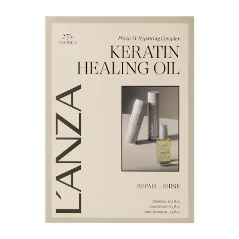 L'ANZA Keratin Healing Oil Holiday Trio Box 3-pc. Value Set