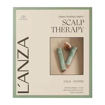 L'ANZA Scalp Therapy Balancing Holiday Duo + Brush 2-pc. Value Set