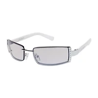 Southpole Womens Uv Protection Rectangular Sunglasses