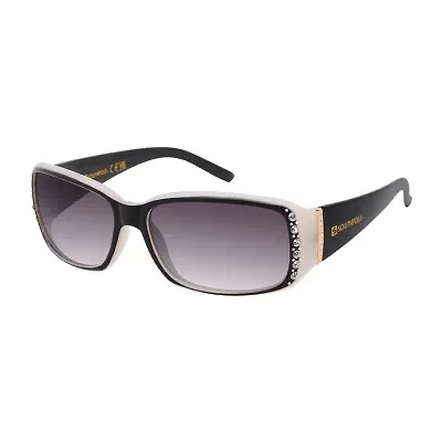 Southpole Womens Uv Protection Rectangular Sunglasses