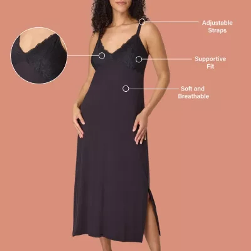 Bali® Breathe Sleepwear Nightgown, Soft Stretch Lace DFD141