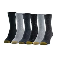 Gold Toe Lifestyle Casuals Womens 6 Pair Crew Socks