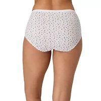 Hanes Ultimate™ Cool Comfort™ Cotton Ultra Soft Womens Average + Full Figure Cooling 7 Pack Brief Panty 40h7cc