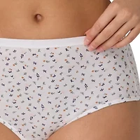 Hanes Ultimate™ Cool Comfort™ Cotton Ultra Soft Womens Average + Full Figure Cooling 7 Pack Brief Panty 40h7cc