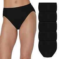 Hanes Ultimate® 5-Pack Pure Comfort High Cut Briefs Panties Underwear 43W5CS