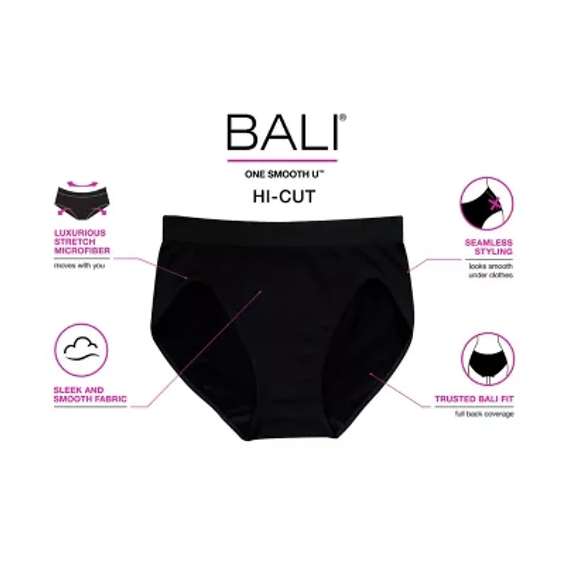 Bali® One Smooth U All Over Smoothing Hi-Cut Panties DF2362