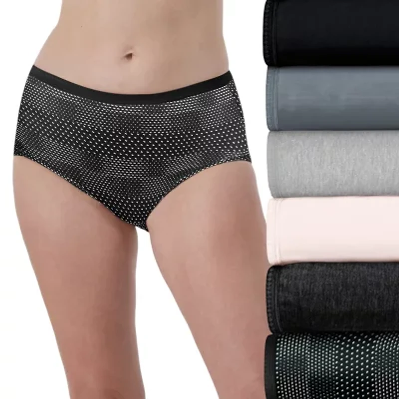 Hanes Ultimate® 6-Pack Breathable Cotton Brief Underwear 40H6CC