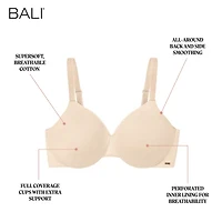 Bali® Cotton Collection Underwire T-Shirt Bra DF3421