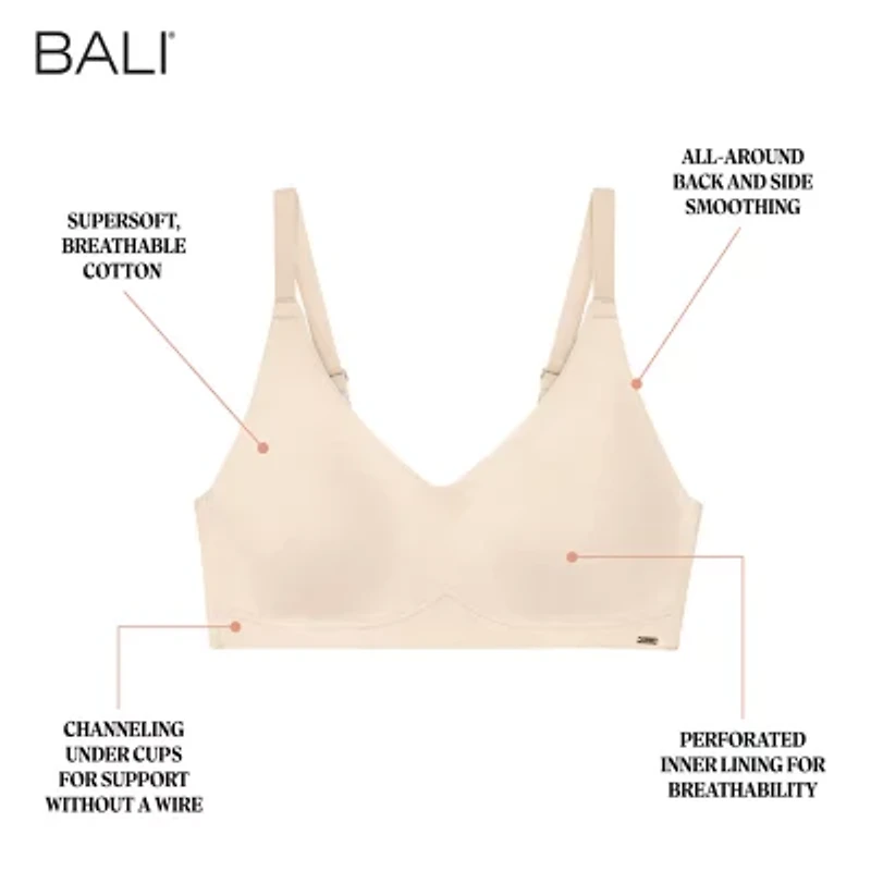 Bali® Cotton Collection Wireless Bra DF8130