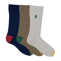 Gold Toe Hampton Mens 3 Pair Crew Socks