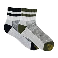 Gold Toe Retro Lounge Mens Multi-Pack 2 Pair Quarter Ankle Socks