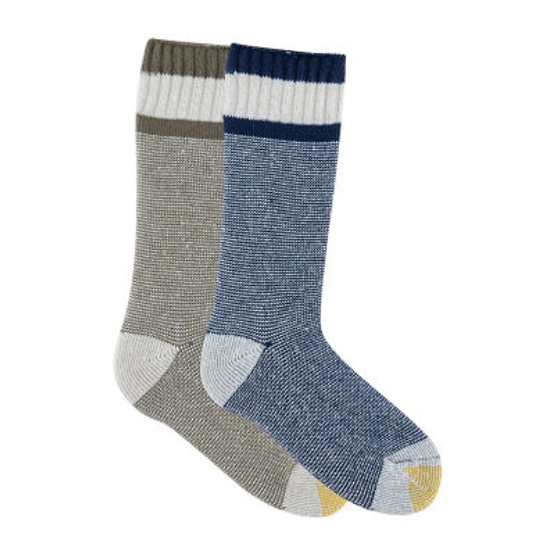 Gold Toe Retro Lounge Mens 2 Pair Crew Socks