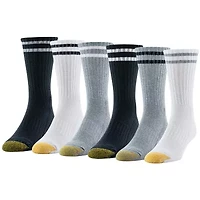 Gold Toe Kensington Short Mens 6 Pair Crew Socks