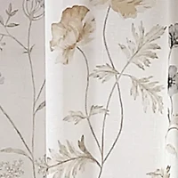 Martha Stewart Garden Print Semi-Sheer Set of 2 Curtain Panel