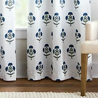 Martha Stewart Ayana Back Tab Blackout Set of 2 Curtain Panel