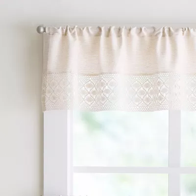 Peri Home Bahia 3-pc. Rod Pocket Kitchen Curtains & Drapes Window Set