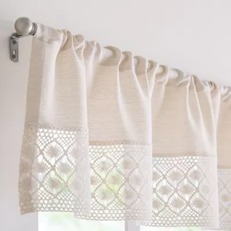 Peri Home Bahia 3-pc. Rod Pocket Kitchen Curtains & Drapes Window Set
